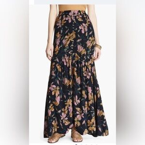 Free People Smooth Sailing Maxi Skirt with Floral Pattern Women's 8
